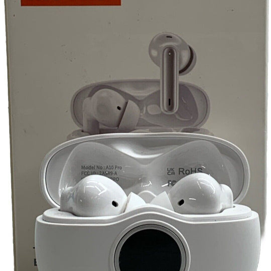 A10 Pro True Wireless Earphone 5.3 Headphone 40 Hours Play Led Display Bud White
