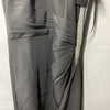 HALSTON Women's Annika Gown Dress Stretch Crepe Halter Black Sleeveless Size 8