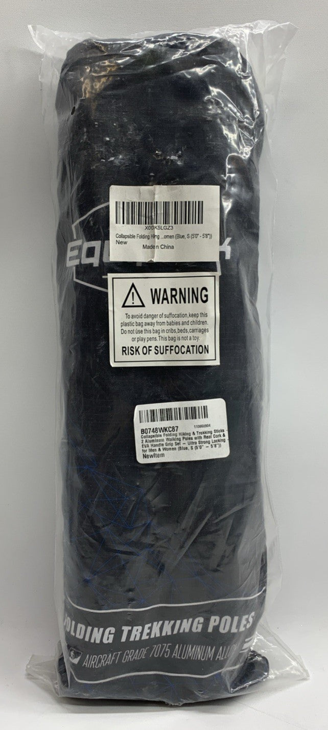 Collapsible Trekking Poles Hiking Walking Sticks Folding Alpenstock Anti-shock