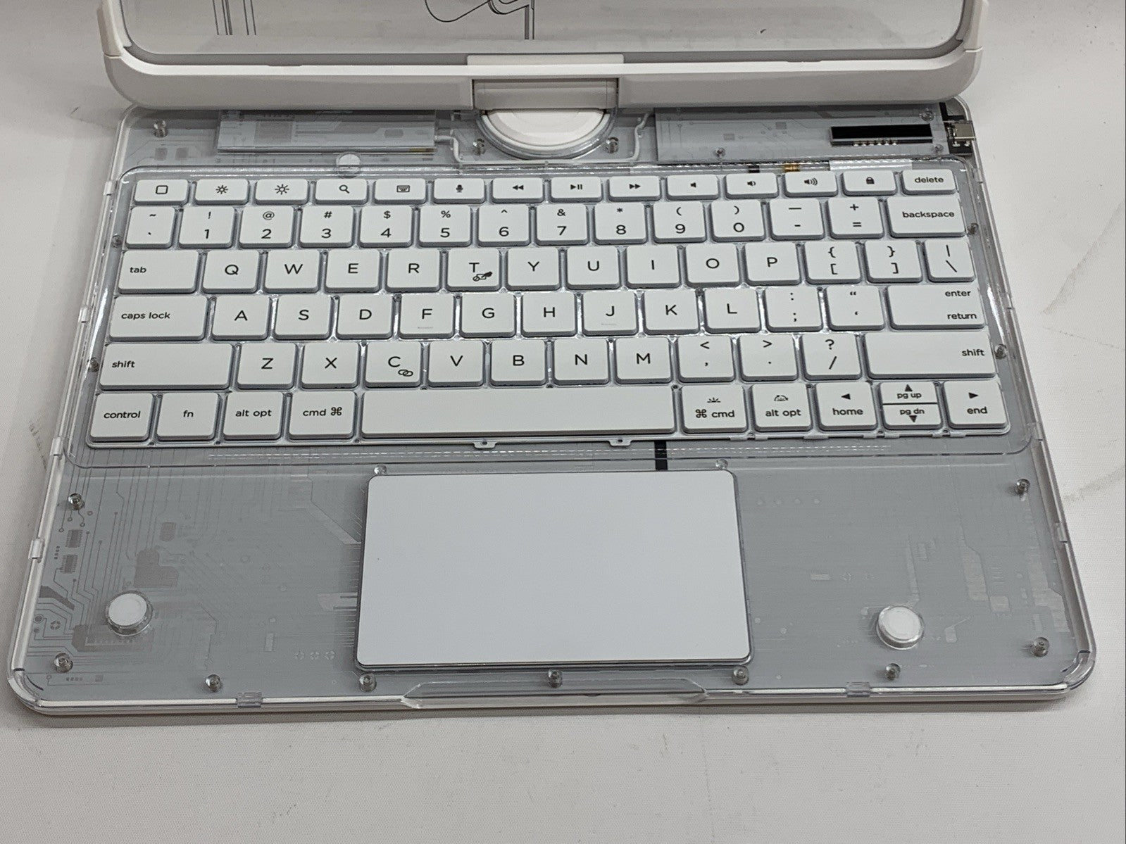 Transparent Magic Keyboard Case for iPad Pro 12.9-inch 6th/ 5th/ 4th/ 3rd Gen