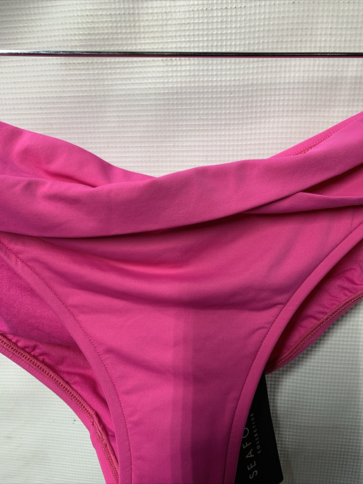 Seafolly  Twist Band Hipster Full Coverage Bikini Bottom , Pink Size 16 Swimsuit