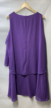 Hanna Nikole Women's Plus Size Guest Dress with Jacket 2 Piece Size 20W Purple