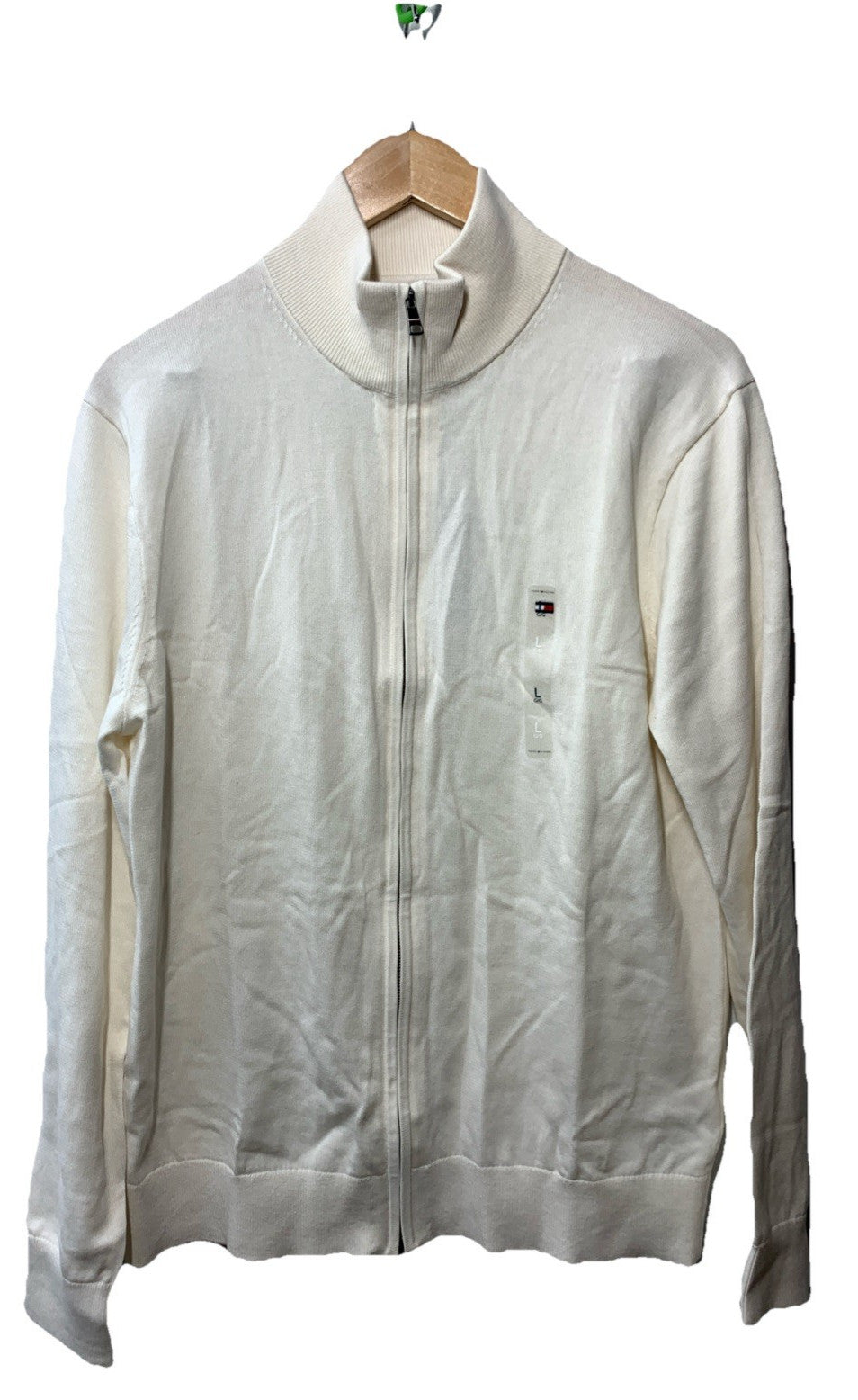 Tommy Hilfiger Men's Lightweight Full Zip Up Sweater Long Sleeve Size Large