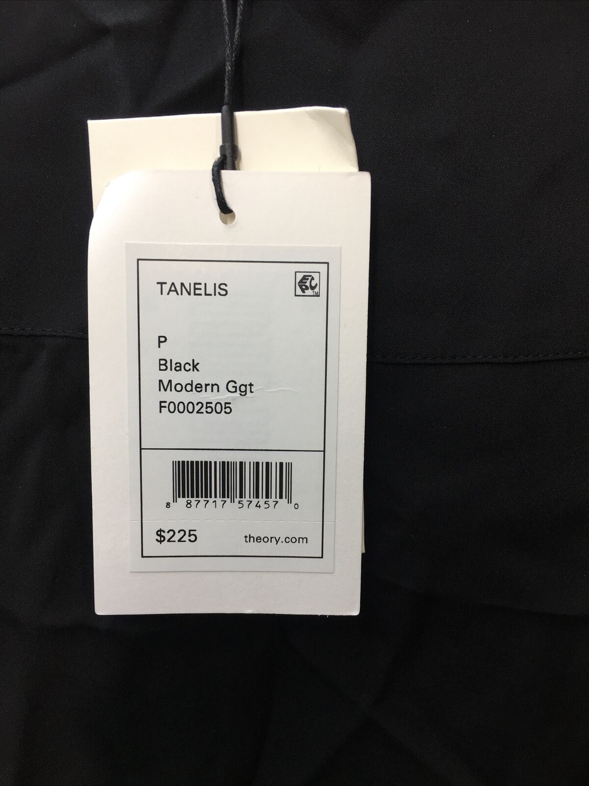 Theory Women's Modern Black Silk Tanelis Sleeveless Shirt Blouse Top Petite Size