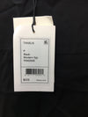 Theory Women's Modern Black Silk Tanelis Sleeveless Shirt Blouse Top Petite Size