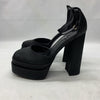 Vivianly Womens Platform Ankle Strap Sandals Chunky Block High Heels Black Sz 8