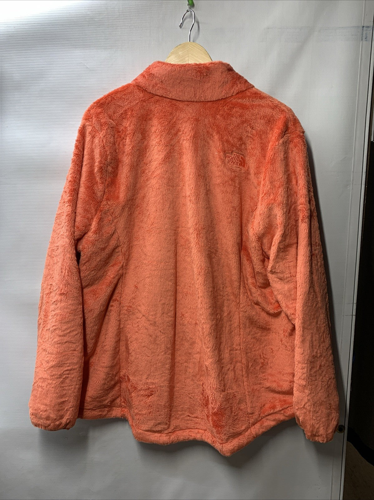 The North Face Women's Osito ¼ Zip Pullover Long Sleeve Coral Sunshine Size 2X