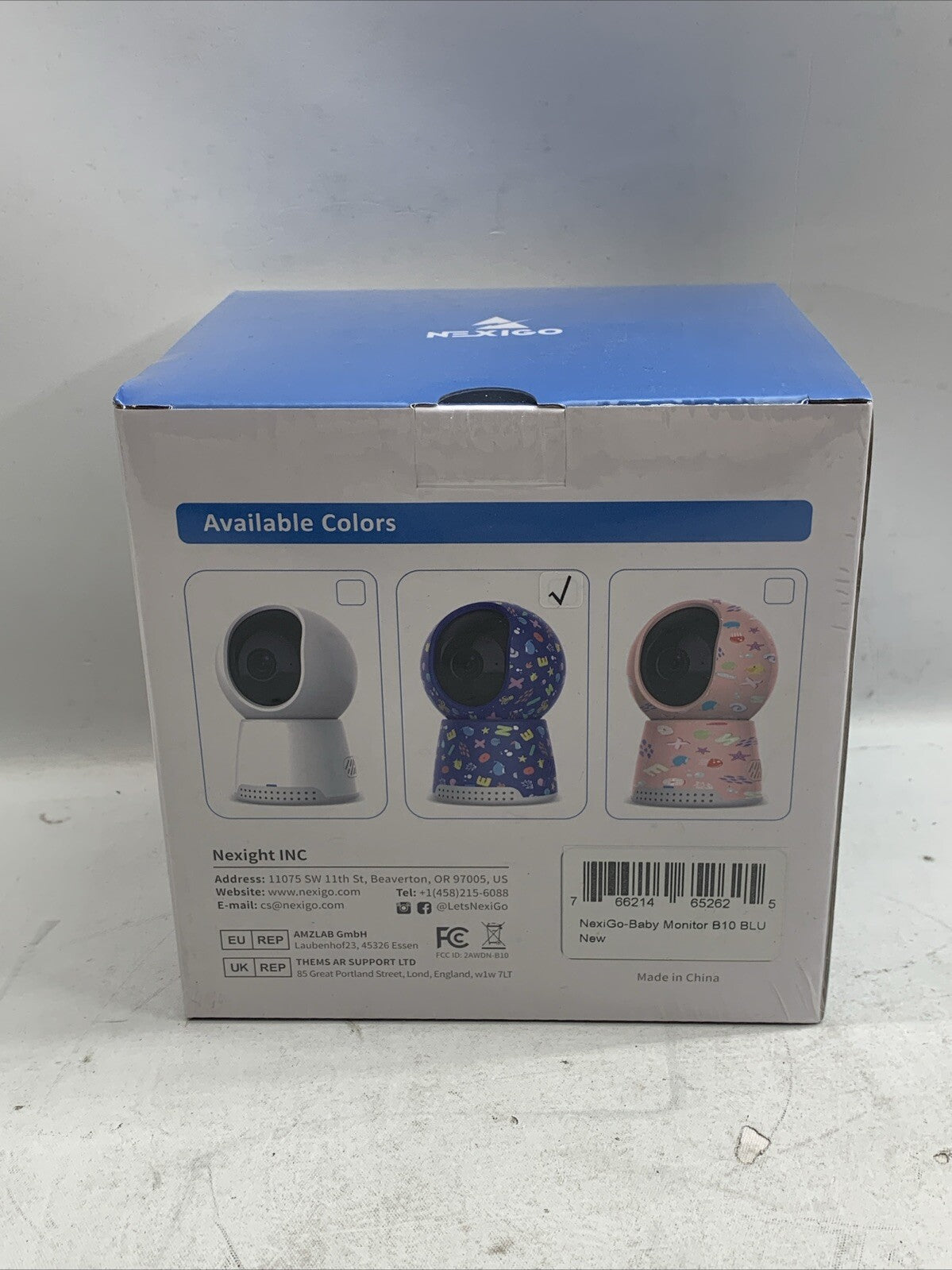 NexiGo B10 Add-On Baby Camera Unit, 720P HD Resolution, 2-Way Audio, Pan-Tilt