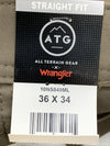 ATG Wrangler Men's Monel Synthetic Stretch Utility Pants 10NS849ML Size 36x34