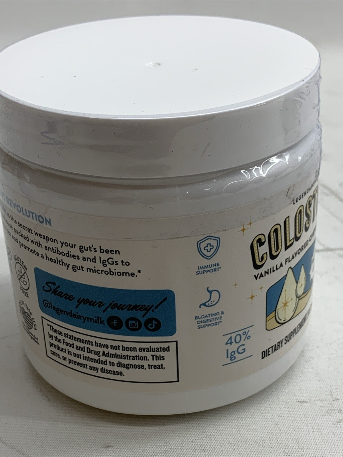 Legendairy Milk Colostrum Supplement Chewable Tablet Vanilla Flavored 60ct - 2pk