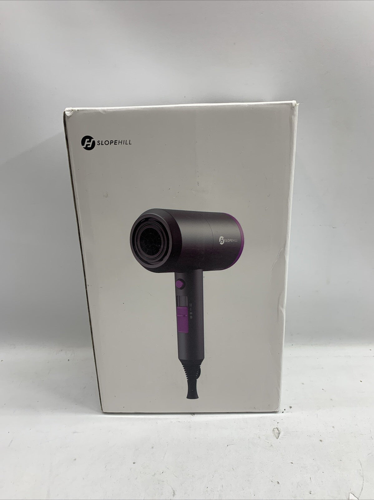 Slopehill Professional Ionic Hair Blow Dryer 1800W Purple Gray for Home Salon
