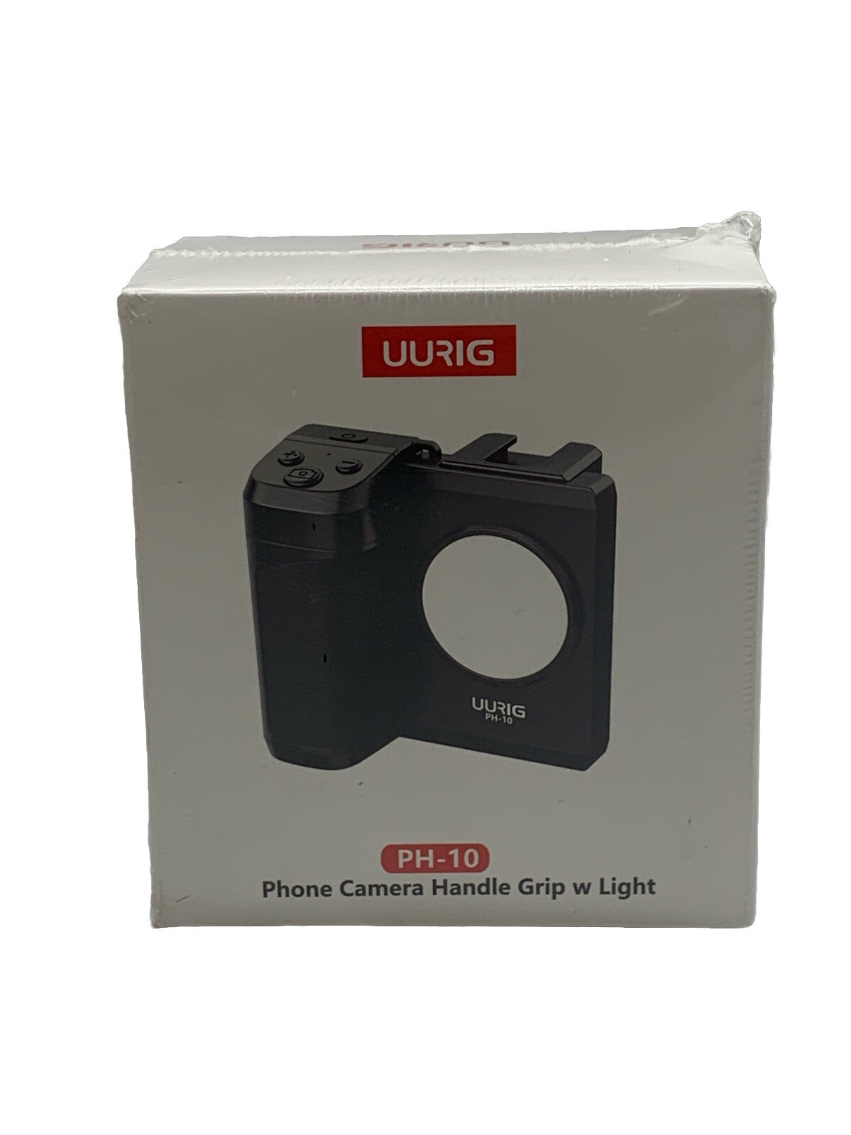 UURIG Phone Grip Handheld Booster Grip with Bluetooth Shutter Selfie Fill Light